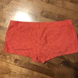 Mossimo Coral Patterned Shorts Size 17